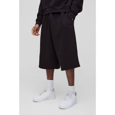 Tall Essential Longline Jersey Shorts | Black | Size Large