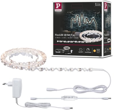 FlexLED LED Strip 3D 3m 8W 320lm/m 60 LEDs/m 3000K 12VA