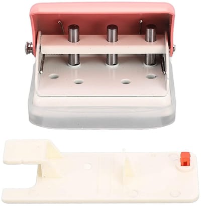 Zware 3-gats perforator voor binders, geschikt voor 5 vellen papier, ideaal voor kantoor en schoolgebruik