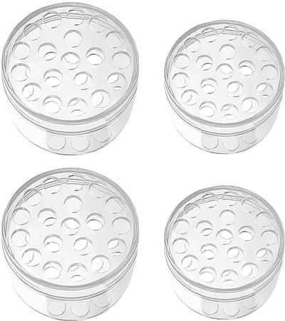 Dailygoods- Bloemenhouder Transparant - Spiraalvormig - Herbruikbaar - DIY Vaasdecoratie - Set van 4 - Lichtgewicht 10 g - Bloemenvase