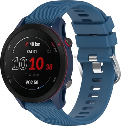 Siliconen bandje - geschikt voor Samsung Galaxy Watch 7 / Watch FE / Watch 6 / Watch 6 Classic / Watch 5 / Watch 5 Pro / Watch 4 / Watch 4 Classic / Watch 3 41 mm / Active / Active 2 / Watch 42 mm - blauw