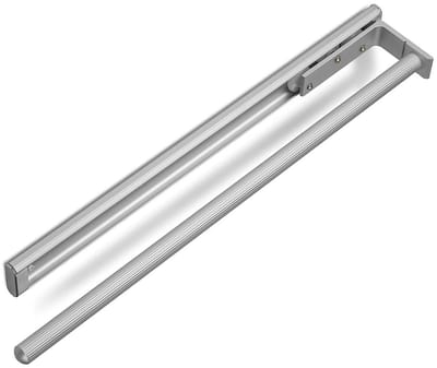 SOTECH Aluminium Handdoekhouder TED 1-armig EV1 geanodiseerd (450 - 730 mm, uitschuifbaar) Telescopische handdoekhouder voor badkamer of keuken