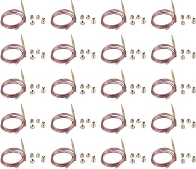 20X 900mm gasfornuis universele thermokoppel kit M6X0.75 met gemorste moeren (100) vervanging thermokoppel