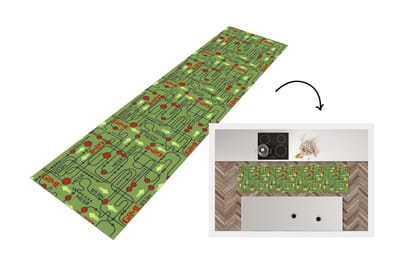 Keukenloper - Loper keuken - Moederbord - Patronen - Quotes - 200x50 cm - Keukenloper vinyl