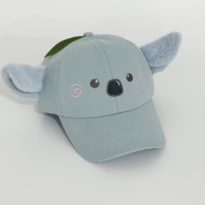 Nieuwe Schattige Baseballpet met Grote Oren voor Dames - Cartoonstijl, Lieve Look, Compact en Veelzijdig, Grappige Pet Adjustable gray