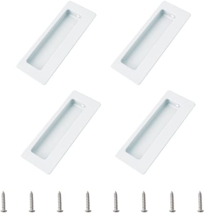 Dailygoods- Schuifdeurgreep Roestvrij Staal - Ingebouwde Greep - 4 Stuks - Moderne Handgreep - Duurzaam - Veilig Ontwerp - Deurgreep