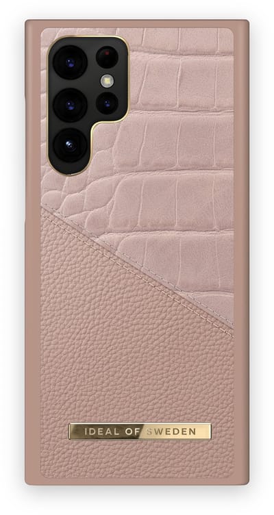 ideal of sweden fashion case atelier geschikt voor samsung galaxy s22 ultra rose smoke croco