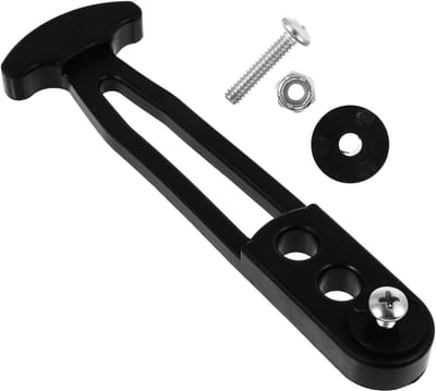 Ladder Bevestigingsgesp - Telescoopladder Rubber Knop - Veilig Ladder Gebruik - Verstelbaar Schroefvast - 15 x 4.5 CM - Zwart