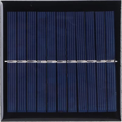 Polysilicium Zonnepaneel - Zonne module Batterijlader - Kleine Systemen Opladen - Hoge Conversiesnelheid - 95x95mm - Zwart