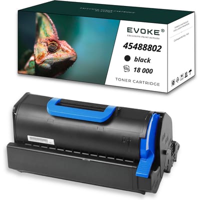 Evoke Compatibele Toner voor Oki 45488802 B721 Zwart 18000 Pagina's B721 B721Dn B731 B731Dn B731Dnw