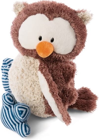 Nici Uil Oscar - Knuffel met draaibare kop van 50 cm - Zacht en interactief
