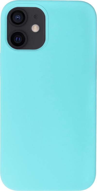 BMAX Siliconen hard case hoesje geschikt voor iPhone 12 Mini / Hard Cover / Beschermhoesje / Telefoonhoesje / Hard case / Telefoonbescherming - Blauw