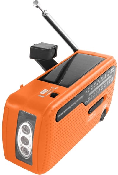Unyqoos® Draagbare Noodradio met Handslinger en Zonne-energie voor Veiligheid en Communicatie