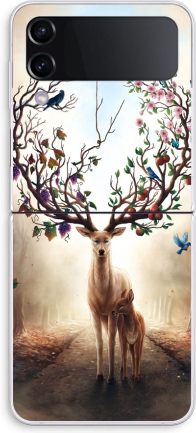 Case Company® - Hoesje geschikt voor Samsung Galaxy Z Flip4 hoesje - Seasons Change - Soft Cover Telefoonhoesje - Bescherming aan alle Kanten en Schermrand