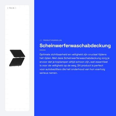 Dailygoods- Scheinwerferwaschabdekking 1 Paar - Scheinwerferwaschkappen - Linke/Rechte Doppen - 61677211209 - Auto Accessoire - Hoogwaardige Kwaliteit - Koplampenwaschdoppen
