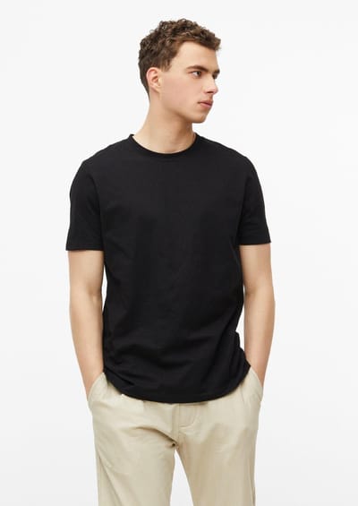 s.Oliver - male - T-shirt met jacquardstructuur