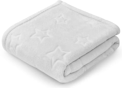 Dailygoody - Pepi Knuffeldeken - Wollige babydeken - Lichtgewicht en warm - Grijs - Fleece deken - Ideaal voor onderweg - 70 x 100 cm