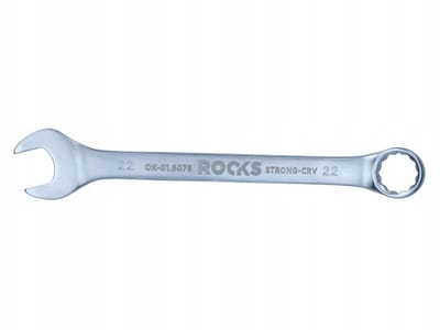 Rooks Ringsleutel 22 mm Dubbel Chroom 31CrV3 Staal DIN 3113A