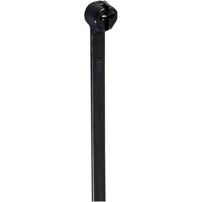 TRU COMPONENTS TC-12814196 Kabelbinder 370 mm 4.8 mm Zwart Met metalen tong, UV-bestendig 100 stuk(s)
