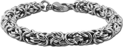 Stalen Konings Armband - Schakel Armband - Edelstaal - 22.5cm/8mm