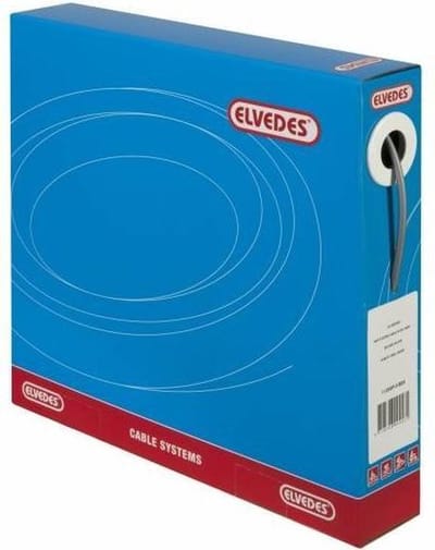 Rem buitenkabel Elvedes met voering 30 meter / Ø5,0mm - zilver (30 meter in doos)