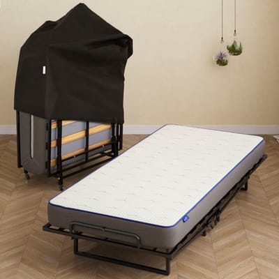 Best Life Vouwbed Lattenbodem 90x200 - Opklapbed 1 Persoons - Plooibed - Logeerbed Inklapbaar