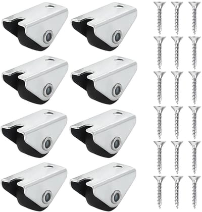 Cosensi- Wielen set van 8 - 15 mm meubelwielen - transportwielen - hoge laadcapaciteit 25 kg - antislip - eenvoudig te installeren - Meubelschuif