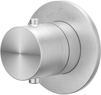 IVY Concord Symmetry Afbouwdeel voor Flow-Through Inbouwstopkraan met Rond Rozet - Geborsteld RVS316
