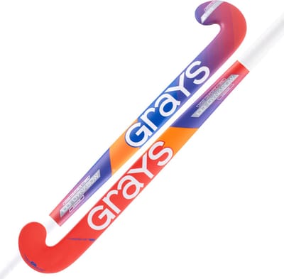 Grays houten hockeystick 100i Ultrabow Indoor Jun Stk Zwart / Blauw - maat 33.0