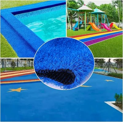 Kunstgrasmat - Synthetisch gazon - Balkon en tuin - Rubberen antislip onderkant - 50x200cm - Groen