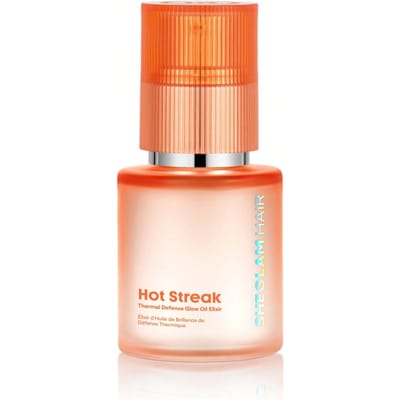 Hot Streak Thermal Defense Glow Oil Elixir - 50 ml/1,69 fl Oz, essentiële haarverzorgingsolie, hydraterende olieserum met rozengeur voor diepe voeding, haarolie tegen hittebescherming Krullende haarproducten Haarbehandelingsserum, temt kroezen en glans, hittebescherming verrijkt met zonnebloemolie Gewichtloze mistspray voor alle haartypes Geschenk Roze Make-up Strand Festivals Haarverzorging Vakantie Zomer Haaraccessoires Terug naar school Reis