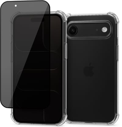 Hoesje geschikt voor iPhone 17 Air - Privacy Screenprotector Volledig Dekkend Glas - Shockproof Transparant