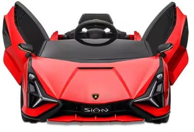 Elektrische Kinderauto 12V – Lamborghini Sian – met Afstandsbediening – Rood
