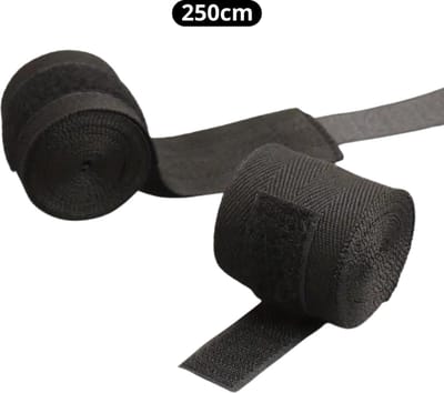 Bovista Bandage Boksen - Kickboksen - Handschoenen - Boks Bandage - Kickboks - Binnenhandschoenen - Handschoen - Boxing - Zwart - 250 cm