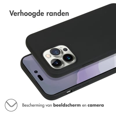 imoshion Hoesje - Geschikt voor Apple iPhone 14 Pro Max - Color Backcover - Zwart