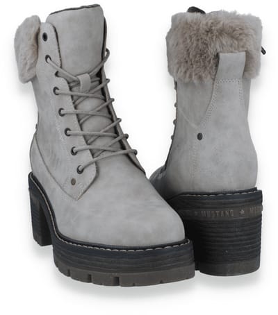 Mustang Dames Enkellaars | Taupe | Maat: 39