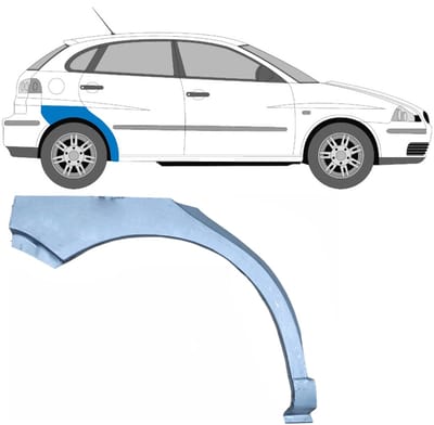 Reparatiepaneel achterspatbord voor Seat Ibiza Cordoba 2002-2008 / Rechts
