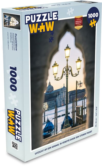 Puzzel Poort - Lantaarnpaal - Venetië - Legpuzzel - Puzzel 1000 stukjes volwassenen