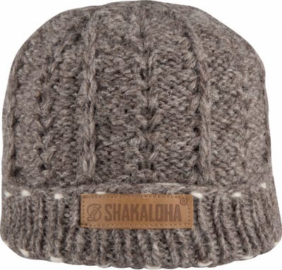Shakaloha Gebreide Wollen Muts Heren & Dames Beanie Hat van schapenwol met polyester fleece voering - Bowl Beanie Grey Unisex - One Size Wintermuts