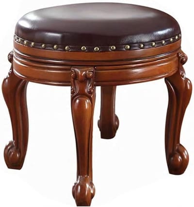 Voetenbank Rond - Ottoman Poef - Voeten Rusten - 360 Graden Draaibaar - 44 cm - A