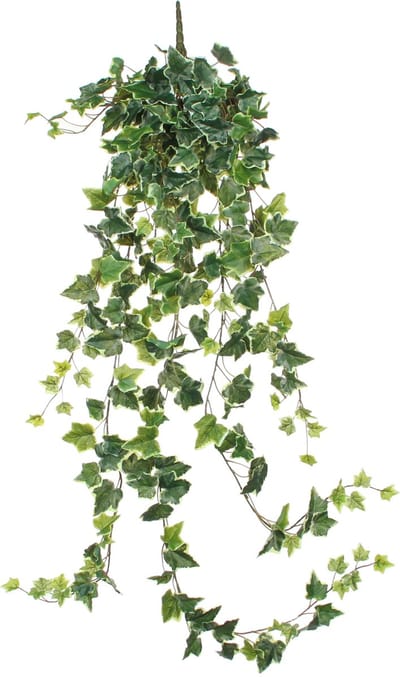 Mica Decorations - Hedera Kunst Hangplant - H129 cm - Groen Bont