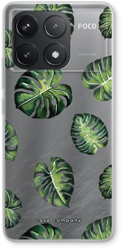 Case Company® - Hoesje geschikt voor Xiaomi Poco F6 Pro hoesje - Tropische bladeren - Soft Cover Telefoonhoesje - Bescherming aan alle Kanten en Schermrand