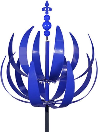 Windspinner Tuin - Windmolen Decoratie - Tuin Decoratie - Bloemenontwerp - 387 inch - Blauw