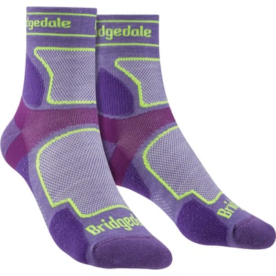 Bridgedale - Dames Hardloop Ultralichte Merino Sokken - Paars