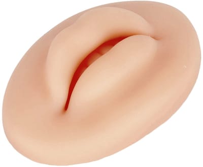Dailygoods- Nep Lippen Zachte Siliconen - Oefen Real Skin Touch - Tandvorm - Beginners - Borduuroefeningen - Flexibel en Duurzaam - Oefenlippen