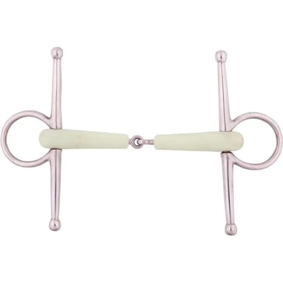 Roestvrijstalen enkelgebroken paardenbit BR Equitation Apple Mouth