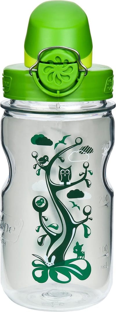 Nalgene On The Fly Kids Bottle - Drinkfles - 0.35 liter - BPA free - Transparant/Groen