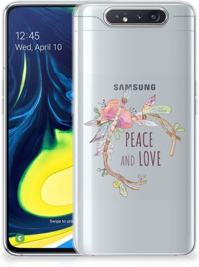 Samsung Galaxy A80 Telefoonhoesje met Naam Boho Text