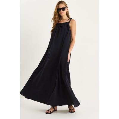 Maxi-jurk met Ruffles Detail