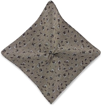 Sir Redman - Pochets - pochet Flower Finesse Taupe - taupe / grijs / bordeaux / wit